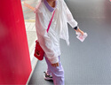 moodytiger女童polo衫防曬速干夏季兒童短袖T恤吸汗高彈修身簡(jiǎn)約戶外運(yùn)動(dòng)衣 云朵白 150 cm 曬單實(shí)拍圖