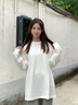 A CHOCK【Achock官方店】美式幻影印花長(zhǎng)t男春秋上衣服重磅長(zhǎng)袖打底 白色 L 曬單實(shí)拍圖