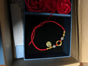中國黃金（CHINA GOLD）福牌黃金腳鏈女士足金平安扣腳繩七夕情人節(jié)禮物送女友老婆紀念 足金如意平安扣福牌腳鏈 曬單實拍圖