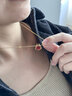 RHODON紅瑪瑙生肖項鏈女小眾設計定制刻字純銀鍍18K金鎖骨鏈送閨蜜禮物 福龍項鏈 曬單實拍圖