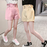 酷萌晨晨女童短褲夏裝新款棉布褲夏季女寶寶褲子兒童短褲學(xué)生百搭外穿褲潮 粉色 短褲 150 曬單實(shí)拍圖