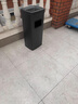 不銹鋼垃圾桶酒店大堂電梯口煙灰桶商用走廊過道吸煙區(qū)立式滅煙桶 烤漆黑大號 曬單實拍圖