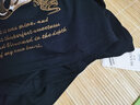 棉致男款夏季短袖t恤男士寬松圓領(lǐng)國潮刺繡純棉T恤舒適百搭上衣 2012黑色 L 碼（105-125斤） 曬單實拍圖