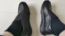 骆驼牌 皮鞋男士商务休闲鞋软底软皮爸爸懒人鞋子 W932263660 黑色 42 实拍图