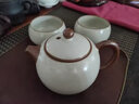祥業(yè)米黃汝窯茶壺茶具單品輕奢高檔家用辦公室高端汝瓷功夫泡茶壺 黃汝窯西施壺+天香杯+茶巾 曬單實(shí)拍圖