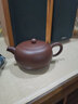 吟藝閣 宜興紫砂壺整套茶具茶漏公道杯功夫禮品家用茶壺套裝茶具 紫朱泥款 天圓單壺 240ml 曬單實(shí)拍圖