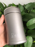 希諾（HEENOOR）保溫杯304雙層不銹鋼真空杯時尚曲線杯男女士可愛便攜水杯帶濾網(wǎng) XN-3002（240ML）鉑金色 曬單實拍圖