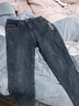 JeepSPIRIT加絨牛仔褲男冬季加厚男士休閑褲直筒修身潮流秋冬款保暖長(cháng)褲子 612藍灰色【冬季款】 加絨 33 【145-155斤】 曬單實(shí)拍圖