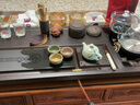實(shí)木茶盤(pán)紫砂茶具套裝家用玻璃底部上水全自動(dòng)燒水壺一體高檔 02翔龍竹韻自動(dòng)紫砂黑玻璃 10件 曬單實(shí)拍圖