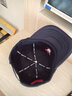 度得帽子男秋冬季韓版潮加厚網(wǎng)帽高頂貨車(chē)帽鴨舌帽嘻哈帽棒球帽潮牌 992黑色 曬單實(shí)拍圖