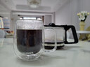 Glasslock 水杯雙層玻璃咖啡杯高硼硅耐高溫加厚防燙透明茶杯帶把手家用 290ml 曬單實(shí)拍圖