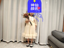 G.DUCKKIDS女童裙子春秋款長(cháng)袖秋季連衣裙2025新款兒童秋裝公主裙小女孩洋氣 香檳色 140cm 曬單實(shí)拍圖