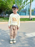 優(yōu)奇兒童衛(wèi)衣套裝春裝2025新款男童洋氣時髦嬰兒衣服女寶寶兩件套春秋 蘋果小熊 110cm 曬單實拍圖