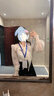DPLAY2025秋季氣質(zhì)通勤白色上衣長袖蝴蝶結(jié)襯衫襯衣上衣女 奶杏色襯衫-現(xiàn)貨 M 曬單實拍圖
