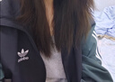 adidas經(jīng)典寬松運動夾克外套男女秋季阿迪達斯官方三葉草 黑色/綠色/白色   S 曬單實拍圖