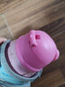 兒童保溫杯通用配件時(shí)尚兒童水壺吸管杯手柄背帶防漏水杯蓋子抖音 蜜桃粉(升級防摔) 【吸嘴蓋2個(gè)裝】 曬單實(shí)拍圖