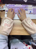 察今可愛(ài)毛絨袖套女秋冬季2024新款學(xué)生手袖頭上班防臟套袖辦公室護袖 毛毛大領(lǐng)結兔：粉色 曬單實(shí)拍圖