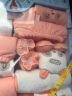 班杰威尔（BANJVALL）婴儿礼盒婴儿衣服春夏秋冬新生儿礼盒套装刚出生宝宝用品满月送礼 加厚祝福熊橙色 0-6个月 实拍图