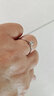 中國黃金（CHINA GOLD）鉑金鉆石戒指女白金訂結婚鉆戒子生日禮物送女友老婆結婚紀念日 鉑金鉆石戒指-約24分真鉆 曬單實(shí)拍圖