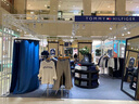 優(yōu)悅居服裝店試衣間展示架簡(jiǎn)易組裝換衣間移動(dòng)落地軌道折疊更衣室門(mén)簾 黑色架子配黑色遮光布 白 官方標配  【試衣間門(mén)簾拼接】 曬單實(shí)拍圖