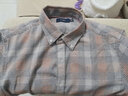 杉杉【色織千鳥(niǎo)格】襯衫男士長(cháng)袖秋季款商務(wù)休閑英倫格子抗皺透氣襯衣 曬單實(shí)拍圖