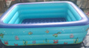 缔羽 儿童游泳池充气加厚家用洗澡盆水池戏水婴儿户外游泳浴缸游泳桶  1.5米三层泡泡底 蓝色 实拍图