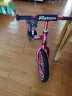 飞鸽（PIGEON）儿童平衡车滑步车幼儿学步车小孩滑行车单车14寸充气轮酒红色 实拍图