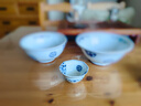 千代源光峰花伊萬(wàn)里 日本進(jìn)口藍凜堂陶瓷碗餐具日式家用吃飯碗缽碗面碗 光峰6.5英寸碗16.5*8cm 曬單實(shí)拍圖