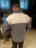 帛米圖棉服男秋冬季羊羔絨外套男拼色立領(lǐng)保暖學(xué)生潮牌羊羔毛棉衣棉襖 灰色A161 M 曬單實(shí)拍圖