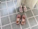 百丽 童鞋24年夏儿童凉鞋女童时尚公主鞋宝宝包头鞋子 粉色26码 实拍图