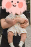 歌瑞家（greatfamily）新生兒連體衣2024夏季新款嬰兒童裝短袖偏襟連身衣家居服樂友 女款【雪糕】 90【2-3歲】 曬單實(shí)拍圖