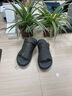 老人頭夏季透氣男士涼鞋軟皮軟底沙灘鞋露趾戶外兩用洞洞鞋駕車鞋子 灰色 38 (240mm) 曬單實拍圖