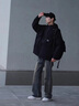 7家優(yōu)品美式高街牛仔褲男款2023春夏季舊水洗潮流復古微喇褲子休閑長(cháng)褲 CLH-T1679藍色 XL 曬單實(shí)拍圖