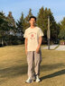瀚創(chuàng)國(guó)潮80年代復(fù)古懷舊情懷短袖t恤男純棉寬松半袖體恤個(gè)性文字上衣 沙色  先進(jìn)生產(chǎn)者 XXL (185/100A) 曬單實(shí)拍圖
