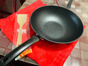 盛公滿(mǎn)麥飯石炒鍋不粘鍋家用鐵鍋無(wú)油煙炒菜鍋具電磁爐燃氣灶通用 加厚帶蓋+帶木鏟 30cm 曬單實(shí)拍圖