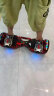 美趣 平衡车儿童两轮成人体感车 智能双轮电动扭扭车 M6S高配火焰红 实拍图