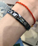 Caokit Keeiy輕奢手鏈男士陶瓷貝殼潮男生高級感飾品鎢金黑色烏金手環(huán)簡(jiǎn)單大方 黑色彩貝 17.5cm每款都是獨特的 曬單實(shí)拍圖