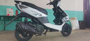 杰帆（JF）踏板摩托車(chē)125cc鬼火摩托車(chē)踏板燃油助力車(chē)休閑山地沙灘車(chē)場(chǎng)地車(chē) 亮光白 標準款 曬單實(shí)拍圖