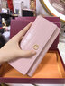 金利來(lái)錢(qián)包女士長(cháng)款2025年新款高檔真皮品牌手包高級卡包婦女節禮物送女 芋粉色 曬單實(shí)拍圖