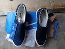 回力官方男鞋一腳蹬帆布鞋男春夏季輕便老北京布鞋休閑女鞋懶人鞋子男 藏青【透氣款】 41 曬單實(shí)拍圖