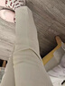 AEMAPE女裝2025春季新款煙管牛仔褲女秋季高腰褲子小個(gè)子九分休閑褲 卡其 26 曬單實(shí)拍圖