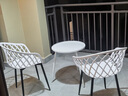 藤朝家具（Teng chao jia ju） 戶(hù)外桌椅組合庭院花園休閑簡(jiǎn)約陽(yáng)臺茶幾奶茶店外擺室外桌椅 【特價(jià)】科羅娜4椅+80CM玻璃方桌 曬單實(shí)拍圖