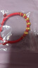 蒂蔻（Tico）生肖蛇足金五福蛇黃金轉(zhuǎn)運(yùn)珠手鏈3D金蛇年紅繩本命年手鏈生日禮物 曬單實拍圖