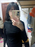 奧貝伊德絨半高領(lǐng)木耳邊打底衫女內搭秋冬2025新款洋氣加厚保暖長(cháng)袖上衣黑色(半高領(lǐng) 木耳邊)均碼 曬單實(shí)拍圖