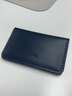 天胤德國進(jìn)口品質(zhì)商務(wù)真皮名片夾銀行卡套純色男女卡包迷你錢(qián)包 藏藍色7.5cm*11.5cm 曬單實(shí)拍圖