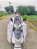 浪漫美西兒童親子款電動(dòng)車(chē)擋風(fēng)被冬季全包加絨加厚防水電瓶摩托保暖防風(fēng)罩 粉底幸運兔【親子全包裹大空間+全反光護肩+卡扣】 曬單實(shí)拍圖