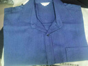 老爺車(chē)長(cháng)袖襯衣男夏季薄款寬松襯衫中老年男裝大碼上衣男爸爸裝透氣衣服 藏青 41 (130-150斤) 曬單實(shí)拍圖