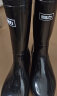 回力雨鞋男士款时尚雨靴户外防水不易滑耐磨HL8075中筒黑色39码 实拍图