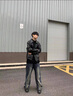 Shelley Jones美式高街pu皮夾克男裝外套春秋季新款ins寬松潮流痞帥休閑上衣服 黑色 XL [建議130-145斤] 曬單實拍圖