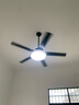 奧克斯（AUX）風(fēng)扇燈餐廳客廳家用一體新款商用電扇帶吊燈大風(fēng)力吊扇燈 黑色52寸-變頻6檔-變光-雙控 曬單實(shí)拍圖